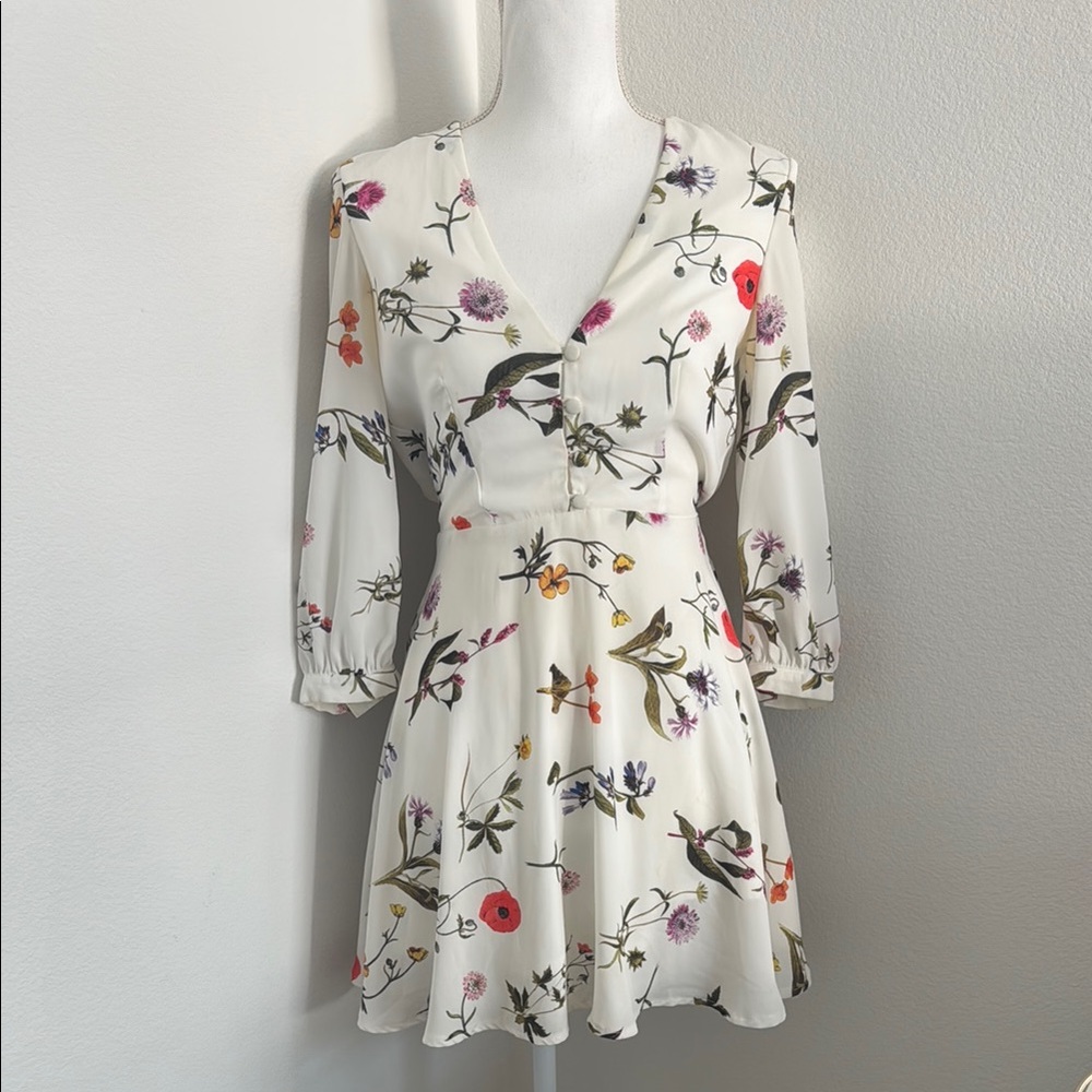 Floral Open-Back Dress